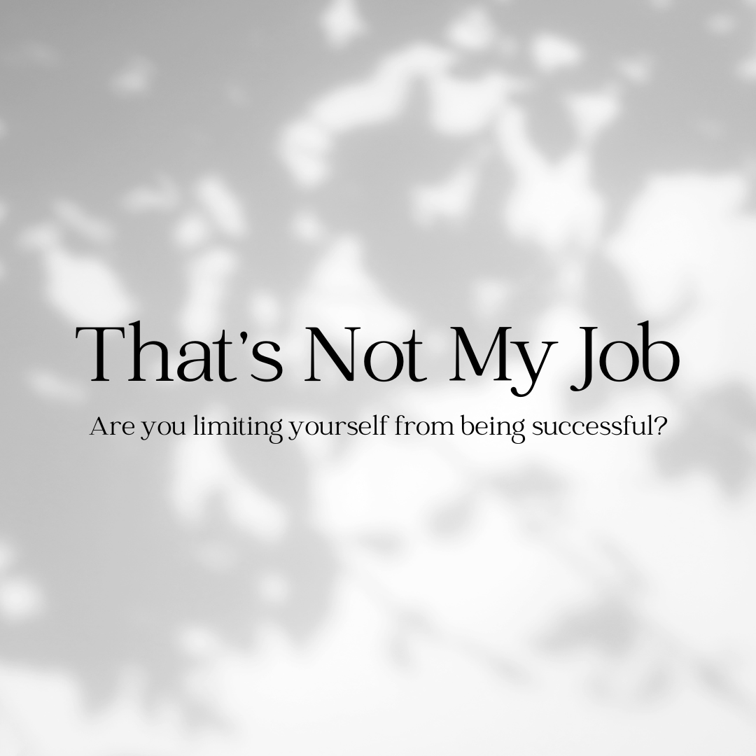 not my job