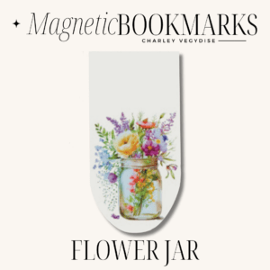 Bouquet in Glass Jar Magnetic Bookmark