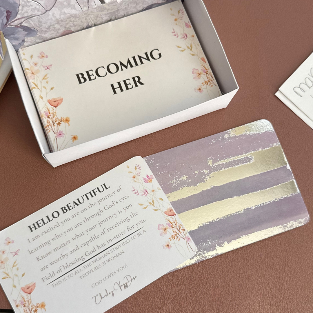 Becoming Her Cards: "I Am Because God Is" Devotional Deck