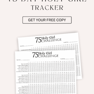 75 Day Holy Girl Challenge Printable - Image 4