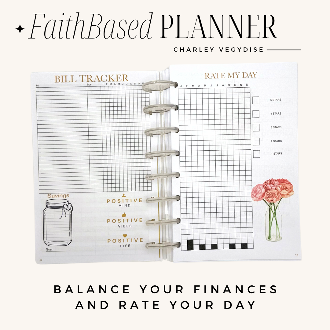 Crowned In Grace Undated Planner - Printable Undated Christian Planner