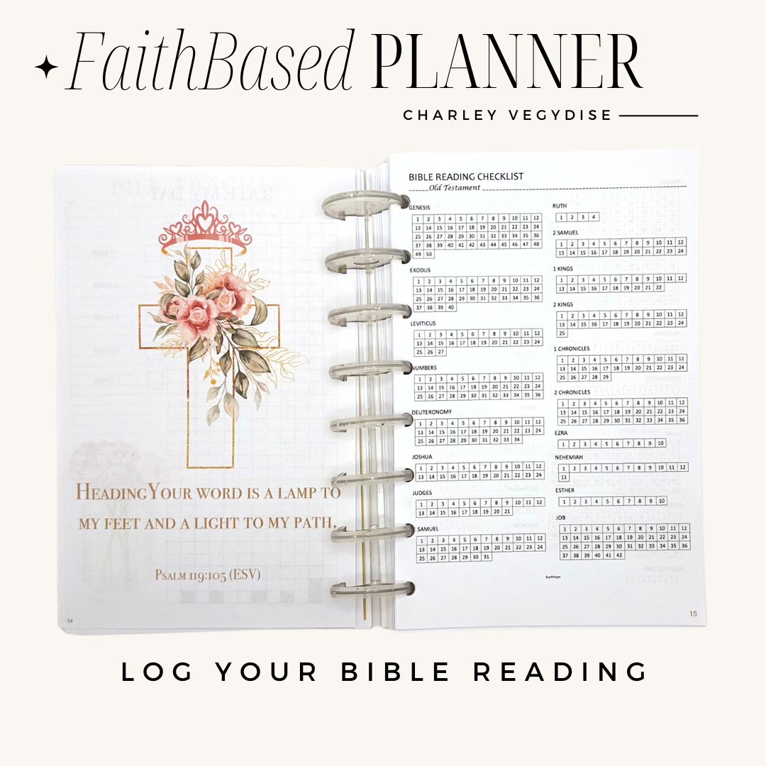 Crowned In Grace Undated Planner - Printable Undated Christian Planner