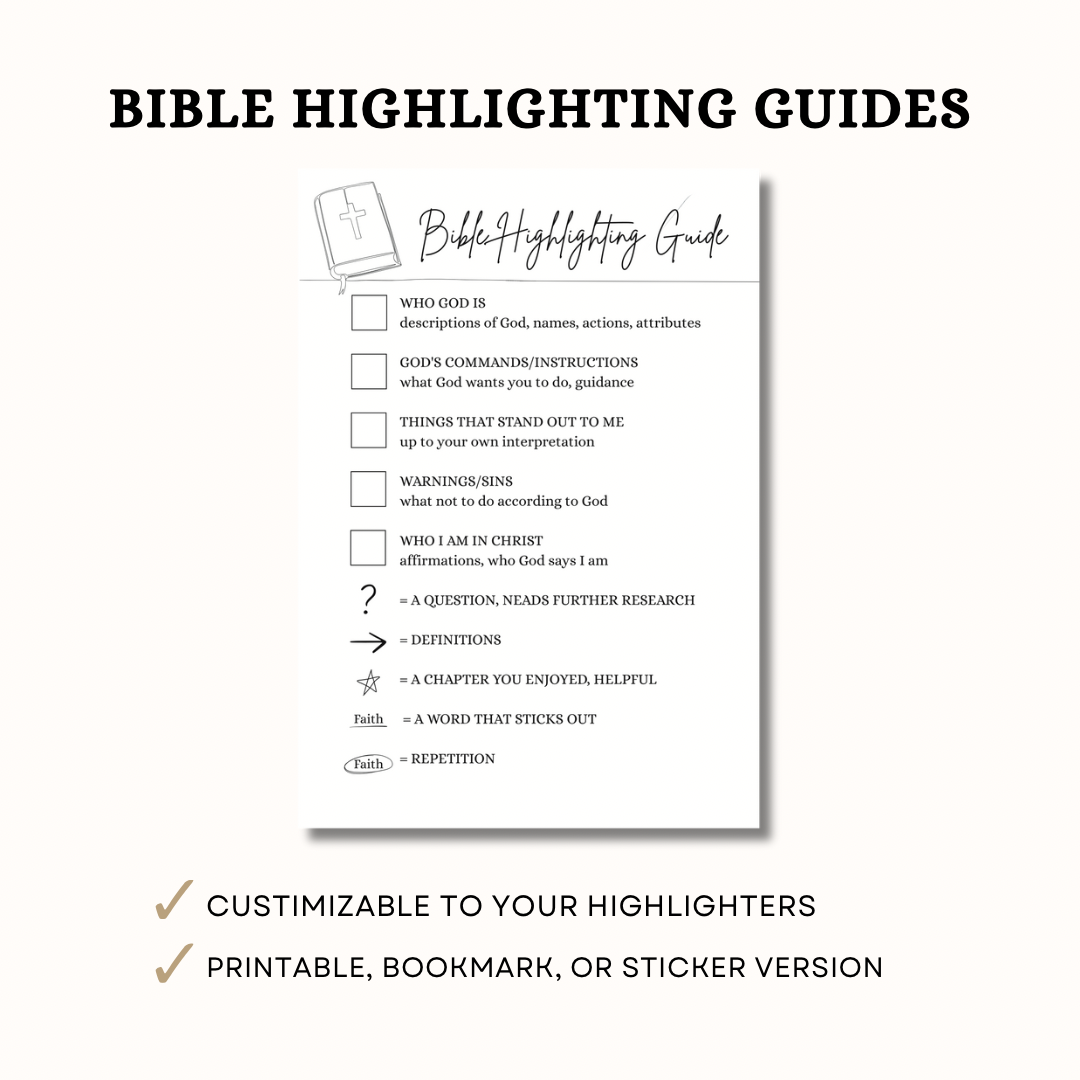 Bible Highlighting Guide – Bookmark or Card - Image 11