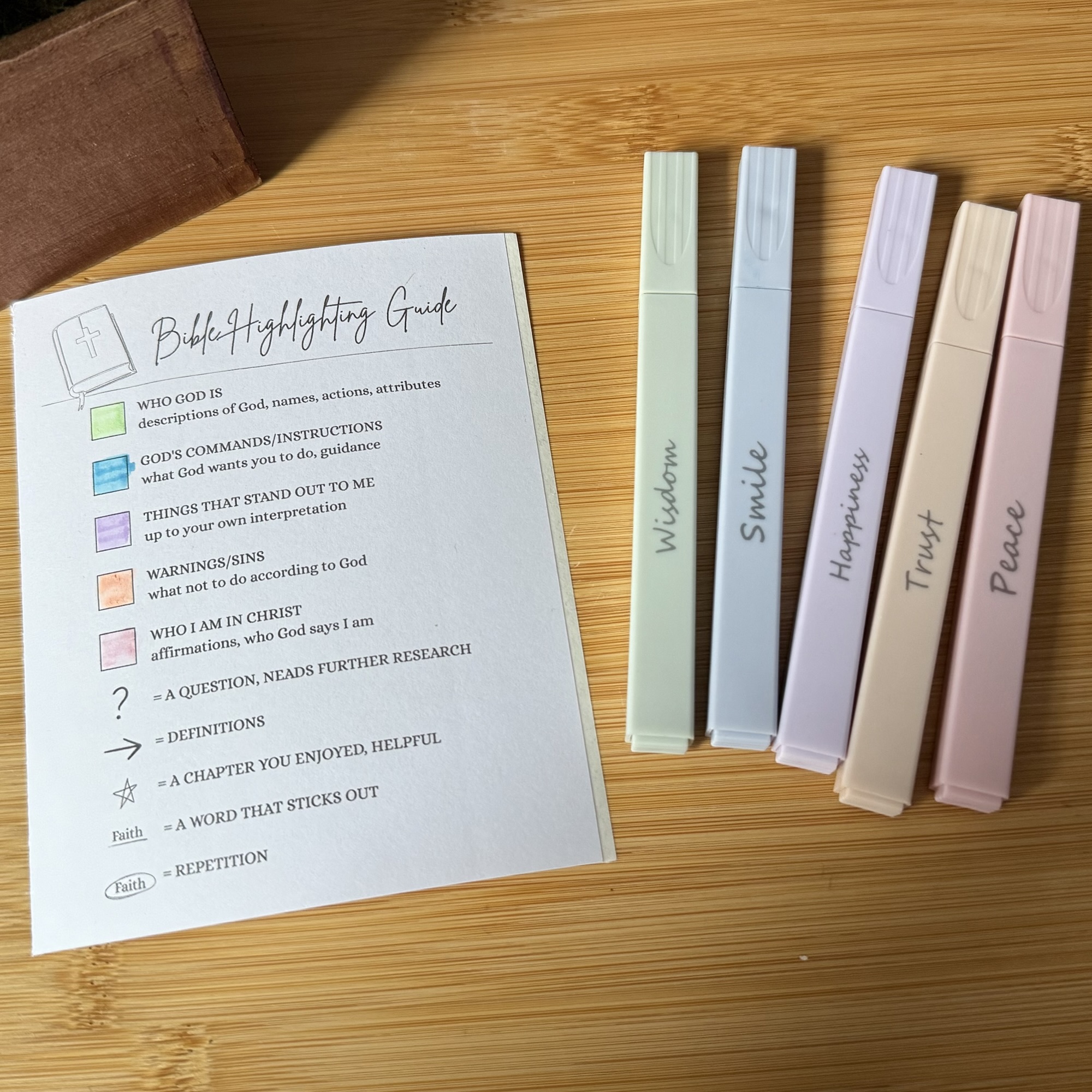 Bible Highlighting Guide – Bookmark or Card - Image 3