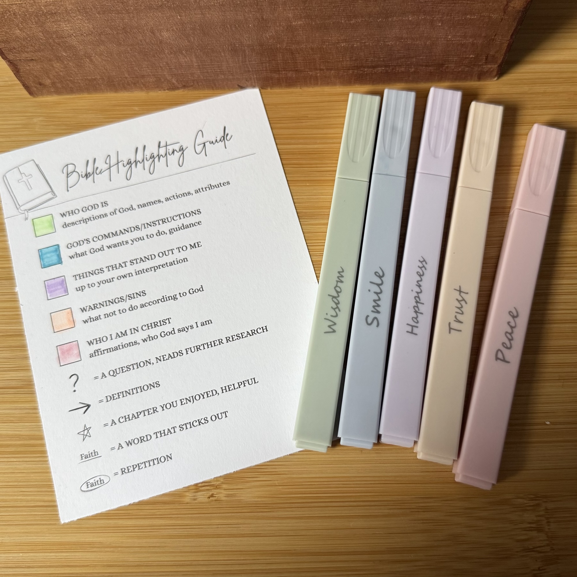 Bible Highlighting Guide – Bookmark or Card - Image 10