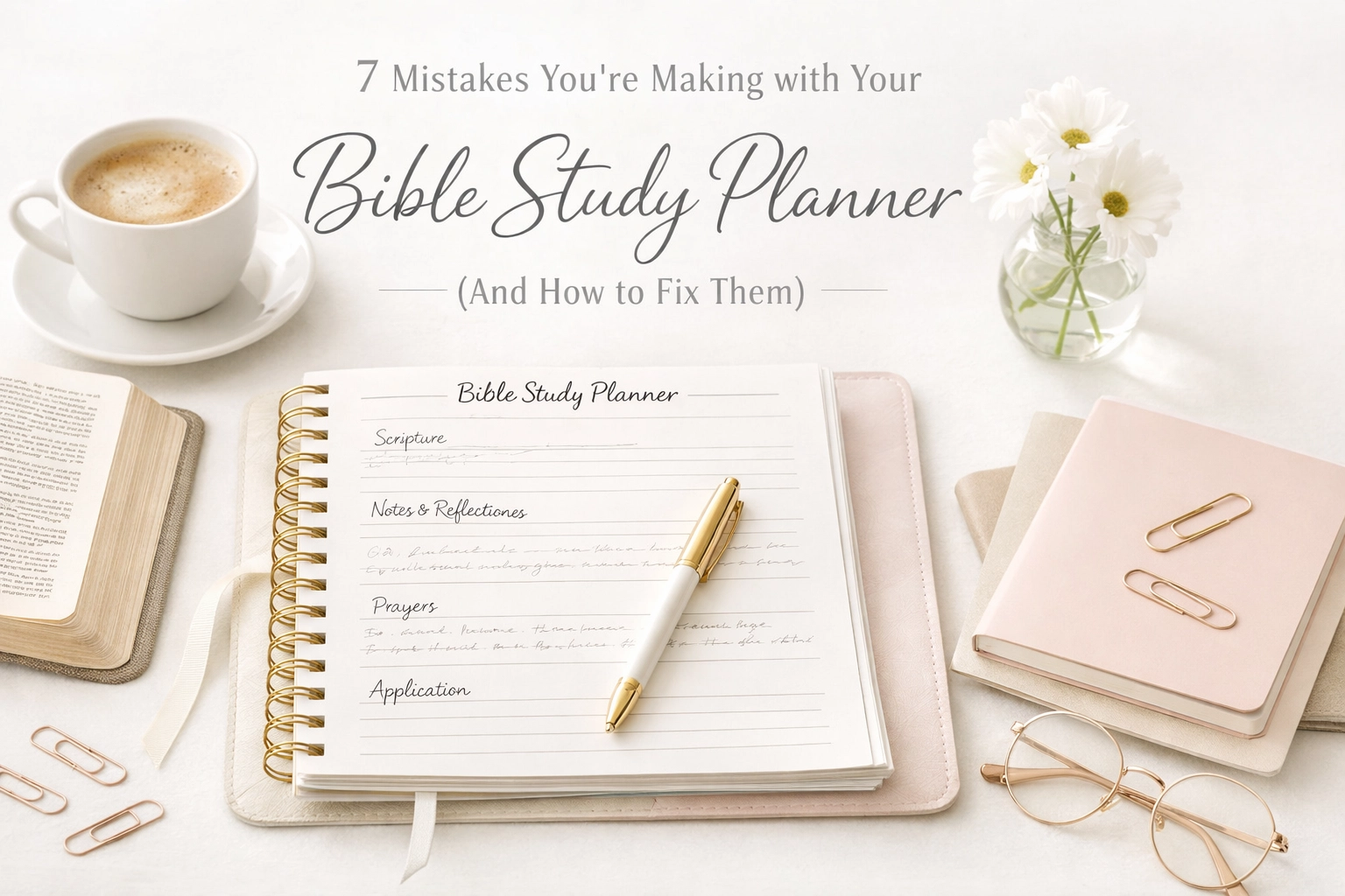 7 Mistakes You’re Making with Your Bible Study Planner (And How to Fix Them)