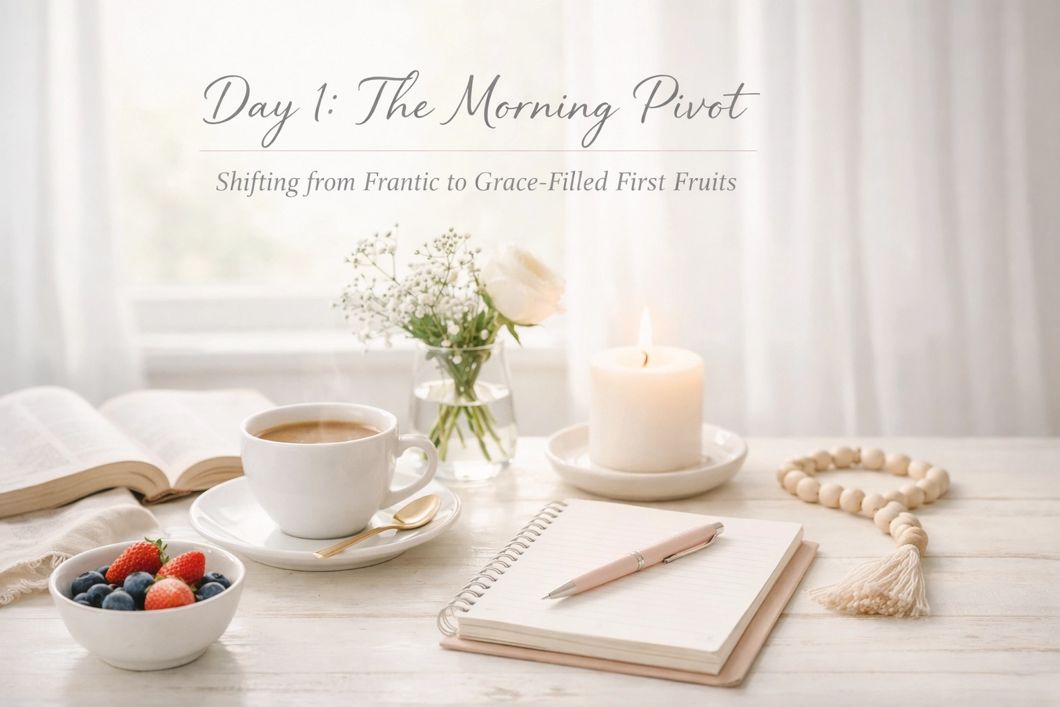 Day 1: The Morning Pivot – Shifting from Frantic to Grace-Filled First Fruits
