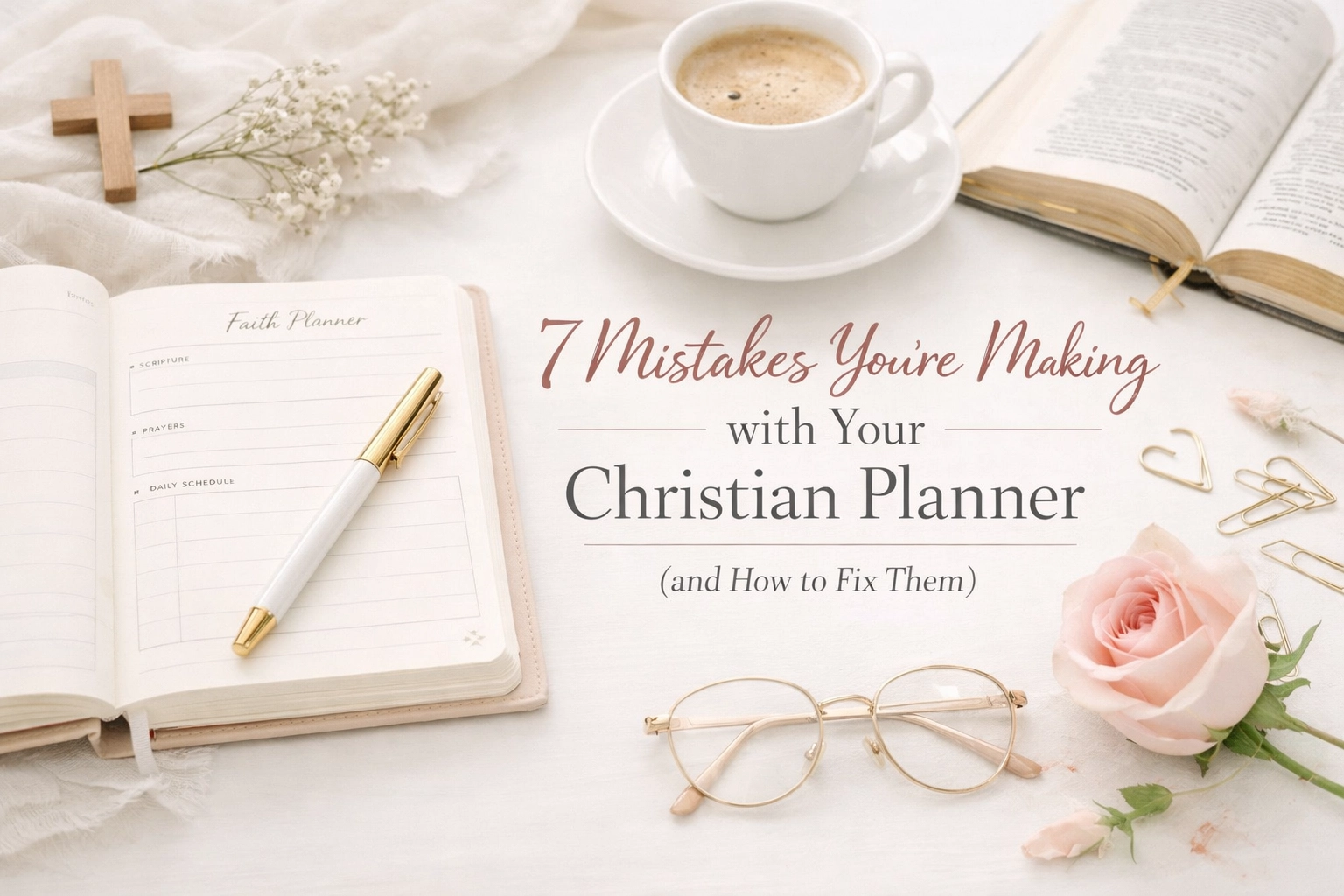 7 Mistakes You’re Making with Your Christian Planner (and How to Fix Them)