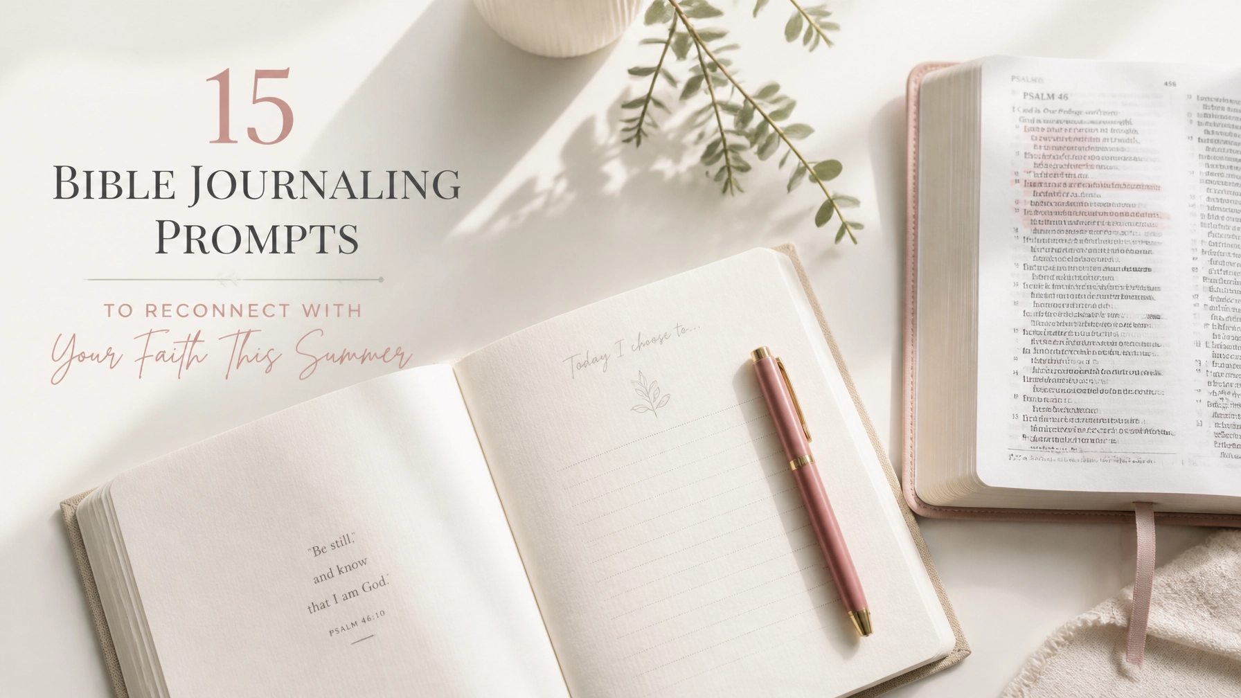 15 Bible Journaling Prompts to Reconnect with Your Faith This Summer